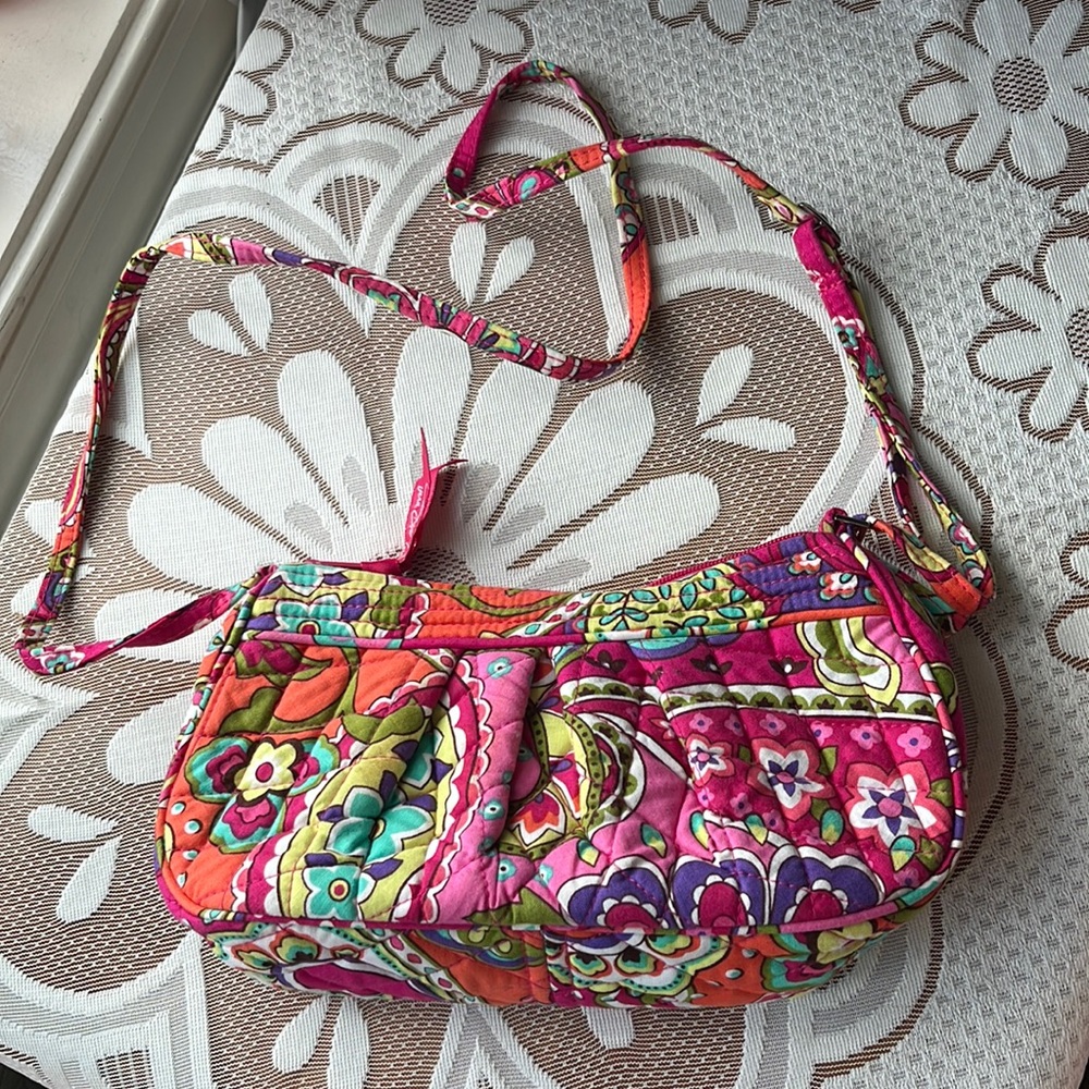 Pink Floral Vera Bradley Cross Body